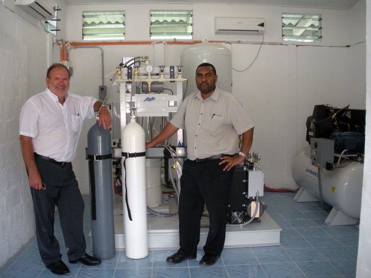 Oxygen plant installation, RON Hospital, Naoero